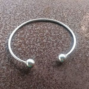 Sterling silver cuff bracelet for beads